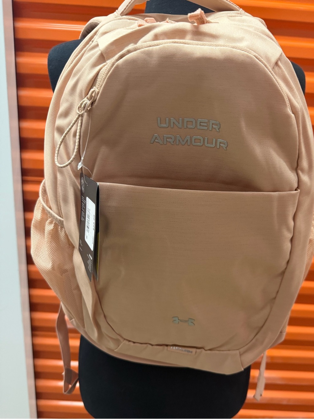 NWT Under Armour Hustle Signature Backpack - Tan